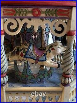 JIM SHORE Enesco AROUND WE GO Musical Carousel In Good Old Summertime WithBox