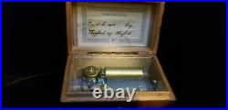 Jacot & Sons MF 1816 Music Box Brass Cylinder with Don't be Cross & My Maryland