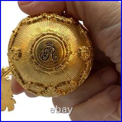 Joan Rivers Classics Collection Musical Egg/Box Gold Tone & Enamel Working