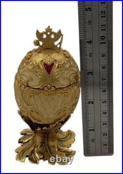 Joan Rivers Classics Collection Musical Egg/Box Gold Tone & Enamel Working