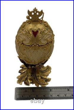 Joan Rivers Classics Collection Musical Egg/Box Gold Tone & Enamel Working