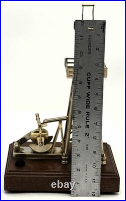 John H Martian Gold Plated Bethlehem Series 60 Oil Pump Jack Oilfield Derrick