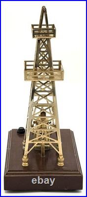 John H Martian Gold Plated Bethlehem Series 60 Oil Pump Jack Oilfield Derrick