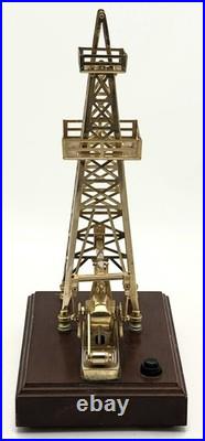 John H Martian Gold Plated Bethlehem Series 60 Oil Pump Jack Oilfield Derrick