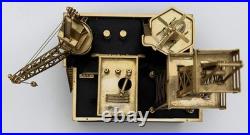 John H Martian Gold Plated Bethlehem Series Offshore Oil Rig Platform Music Box