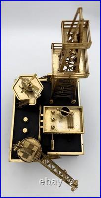 John H Martian Gold Plated Bethlehem Series Offshore Oil Rig Platform Music Box
