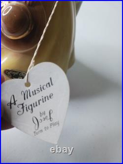Josef Original Music Box Singing In The Rain Tag & Black Label Works Romance