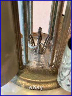 Junk Reuge Musical Rotating Cigarette Holder Lamp Italy Onyx Brass Patina Works Junk Reuge Musical Rotating Cigarette Holder Lamp Italy Onyx Brass Patina Works