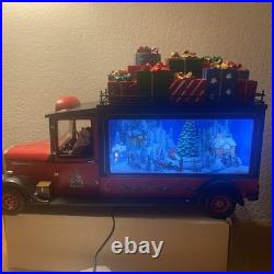 KATHE WOHLFAHRT Christmas Music Box Truck Weihnachts Express Lights & Motion