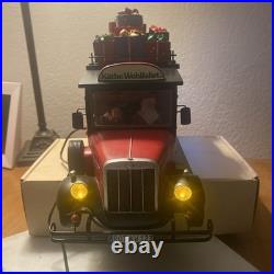 KATHE WOHLFAHRT Christmas Music Box Truck Weihnachts Express Lights & Motion