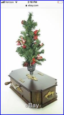 Kalliope 1890 ANTIQUE GLORIOSA GERMAN CHRISTMAS TREE STAND MUSIC BOX AUTOMATON