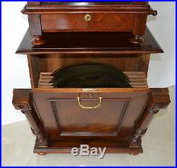 Kalliope Coin-op Upright Disk Music Box With Musical Bells We Ship Worldwide