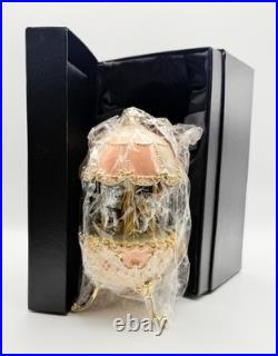 Keren Kopal Carousel Faberge Egg Pink Music Box Wind Up Horses E1300 SOLD OUT