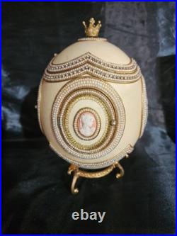 Kingspoint Designs Authentic Ostrich Egg Music Box The Princess #239/3500