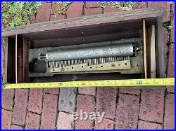 LARGE Antique Original SWISS CYLINDER MUSIC BOX Repair Project #1