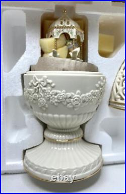 LENOX SUMMER Musical Egg Rotating Music Box 2002 Factory Pkgd Plays Summertime
