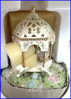 LENOX SUMMER Musical Egg Rotating Music Box 2002 Factory Pkgd Plays Summertime