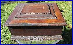LG 20' X 23' Antique Oak SYMPHONION Music Box Sold For Parts Only # 859468