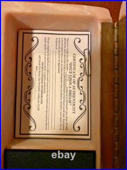 LIMITED EDITION Music Box'ONCE UPON A DREAM' Handcrafted in INCOLAY STONE No