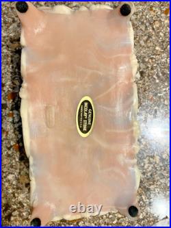 LIMITED EDITION Music Box'ONCE UPON A DREAM' Handcrafted in INCOLAY STONE No