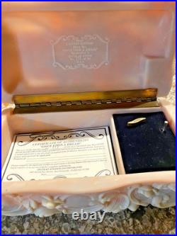 LIMITED EDITION Music Box'ONCE UPON A DREAM' Handcrafted in INCOLAY STONE No