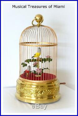 Large 22 Tall French Bontems 2-bird Cage Music Box A Musical Treasure