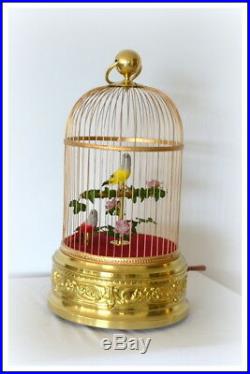 Large 22 Tall French Bontems 2-bird Cage Music Box A Musical Treasure