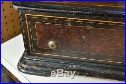 Large Antique 1840 Marque De Fabrique Swiss Antique 12 Airs Music Box Needs work