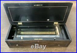 Large Antique Fabrique De Geneve Cylinder Music Box