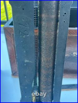 Large Antique Swiss Cylinder Music Box Player Wood Case Parts Box 12 Song 25