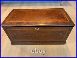 Large Antique Swiss Music Box with Mechanical Organ. Made in Geneva. C. 1850