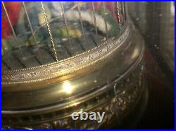 Large Antique singing automaton French Bird Cage Music Box tall 21 Inch