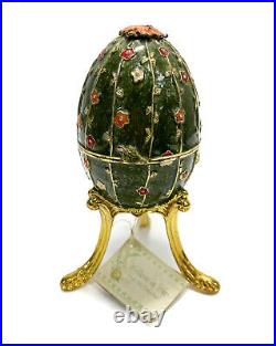 Large Enamel Music Box Egg by Collette et Cie. Manner of Faberge