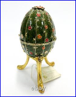 Large Enamel Music Box Egg by Collette et Cie. Manner of Faberge