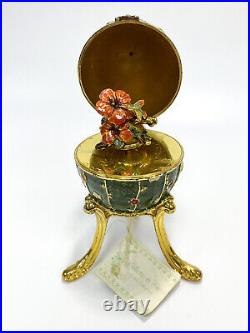 Large Enamel Music Box Egg by Collette et Cie. Manner of Faberge