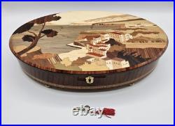 Large Intricate Handmade Italian Wood Inlaid Music Jewelry Box Sorrento View Large Intricate Handmade Italian Wood Inlaid Music Jewelry Box Sorrento View