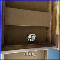 Large Italian burl wood inlay musical jewelry box. Plays La Polonaise Chopin