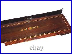 Large Music Box Antique Inlay Music Box, Box Only, Top 29 1/2 X 13 1/2