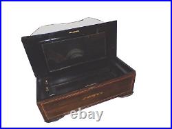 Large Music Box Antique Inlay Music Box, Box Only, Top 29 1/2 X 13 1/2