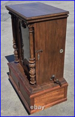 Large Polyphon Upright Coin Operated Disc Music Box 24 1/2 Type