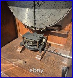Large Polyphon Upright Coin Operated Disc Music Box 24 1/2 Type