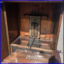 Large Polyphon Upright Coin Operated Disc Music Box 24 1/2 Type