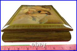 Large REUGE Romance Vintage Swiss Music Box Inlaid ITALY Burke LETTER H&G Studio