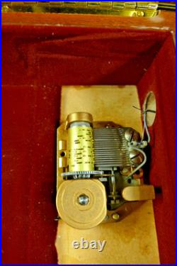Large REUGE Romance Vintage Swiss Music Box Inlaid ITALY Burke LETTER H&G Studio