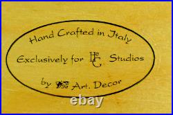 Large REUGE Romance Vintage Swiss Music Box Inlaid ITALY Burke LETTER H&G Studio