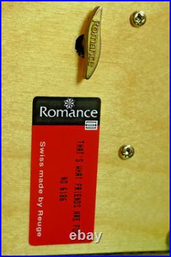 Large REUGE Romance Vintage Swiss Music Box Inlaid ITALY Burke LETTER H&G Studio