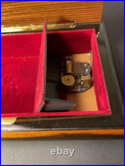 Large Sorento Italy Musical Wood Inlay Sound of Music Jewelry Trinket Box VIDEO