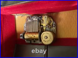 Large Sorento Italy Musical Wood Inlay Sound of Music Jewelry Trinket Box VIDEO
