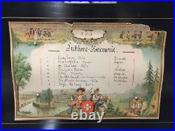 Late 1800's Henry Gautschi & Sons 8 Song Sublime Harmonic Music Box