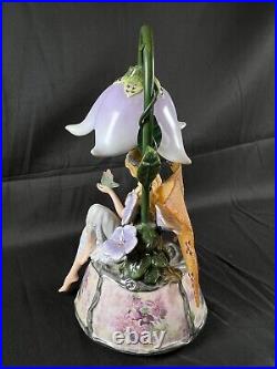 Le Lena Liu Enchanting Violet Fairy Figurine Music Box Lighted Ardleigh Elliott
